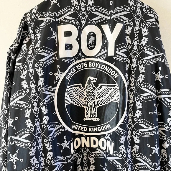 BOY London Men’s Streetwear Nylon Long Jacket British Size Small - Picture 1 of 12
